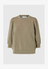 Selected Femme Tenny 3/4 sweat top vetiver